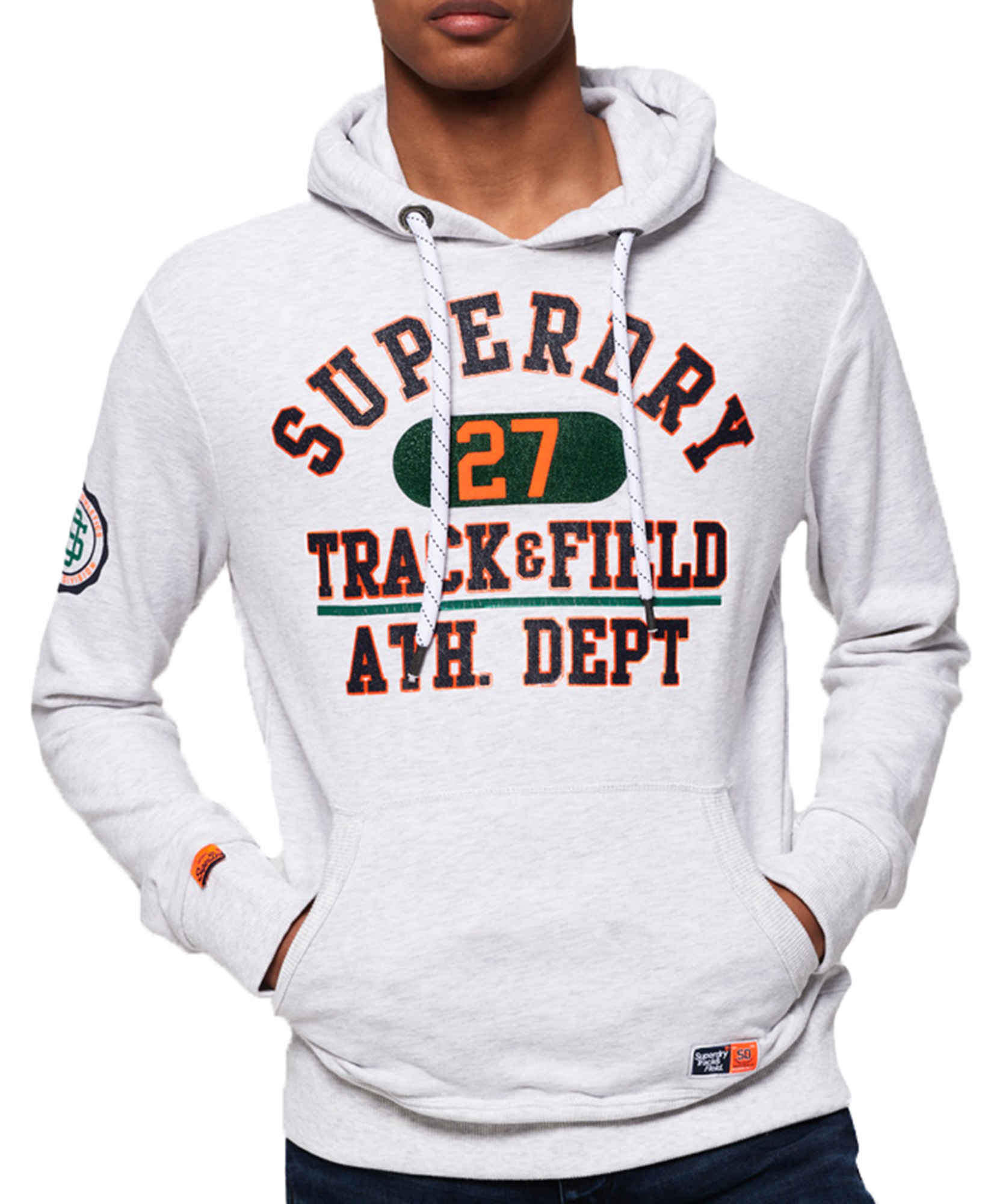 SUPERDRY TROPHY ORIGINAL HOOD Ice Marl