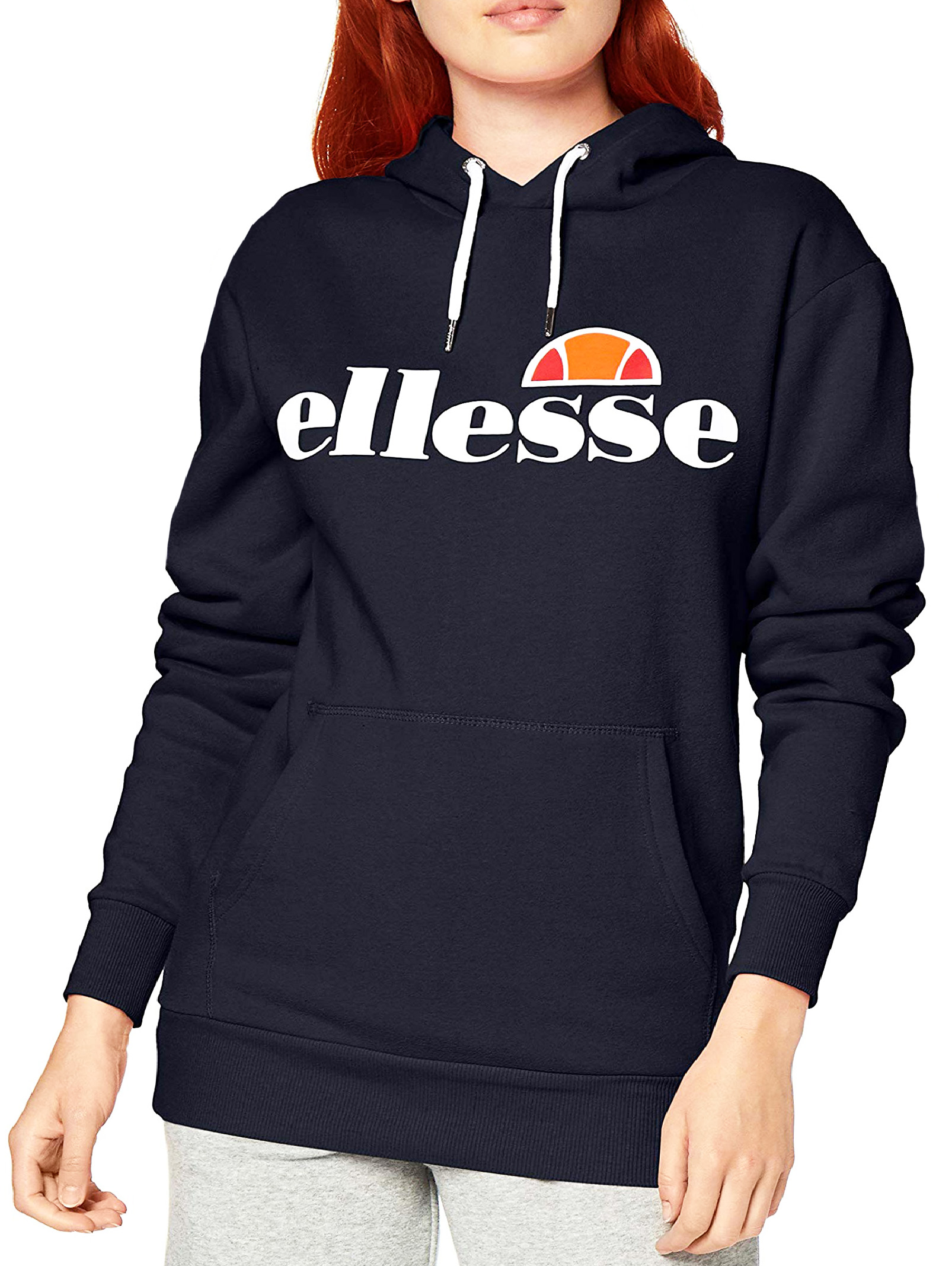 ellesse Womens Torices Hooded Retro Logo Sports Sweatshirt Ladies Sweat ...