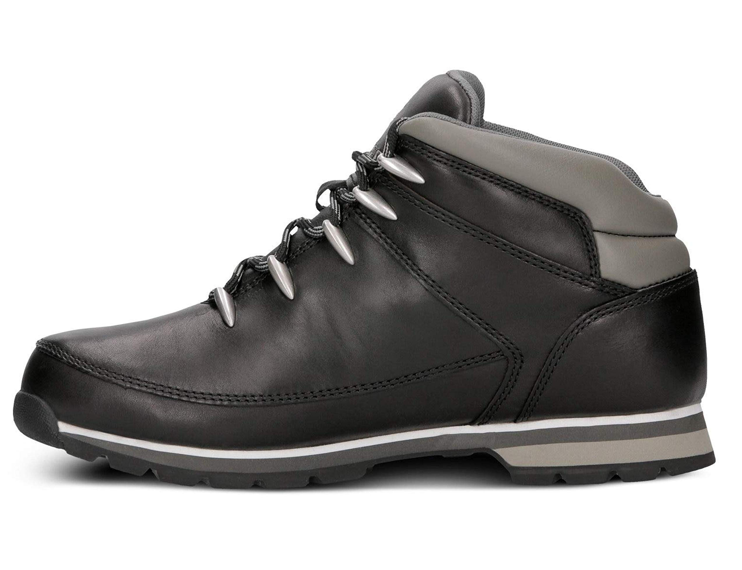 timberland euro hiker black leather