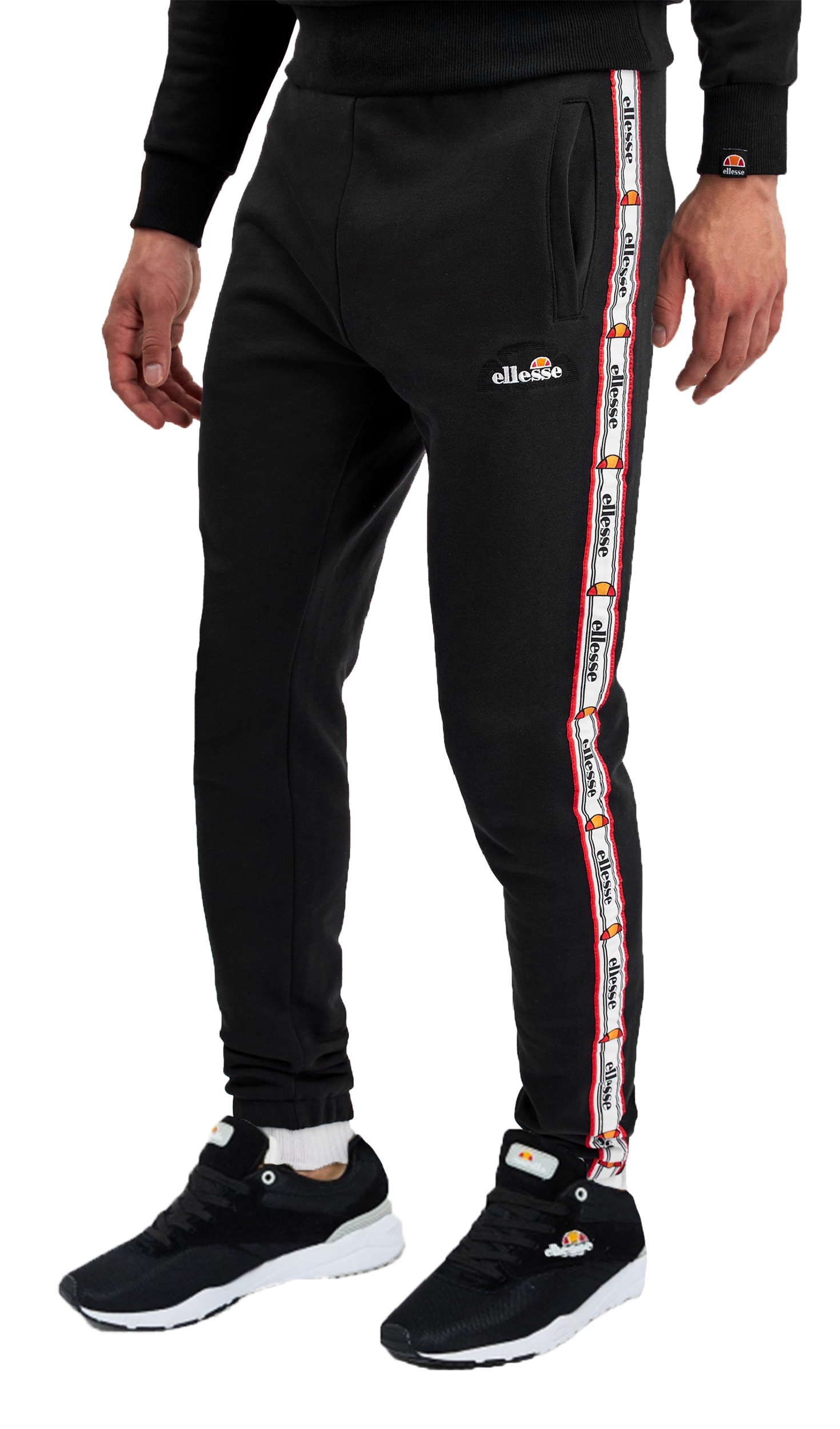 ellesse New Mens Toluca Jogging Bottoms Sweat Jog Pants Trousers Black ...