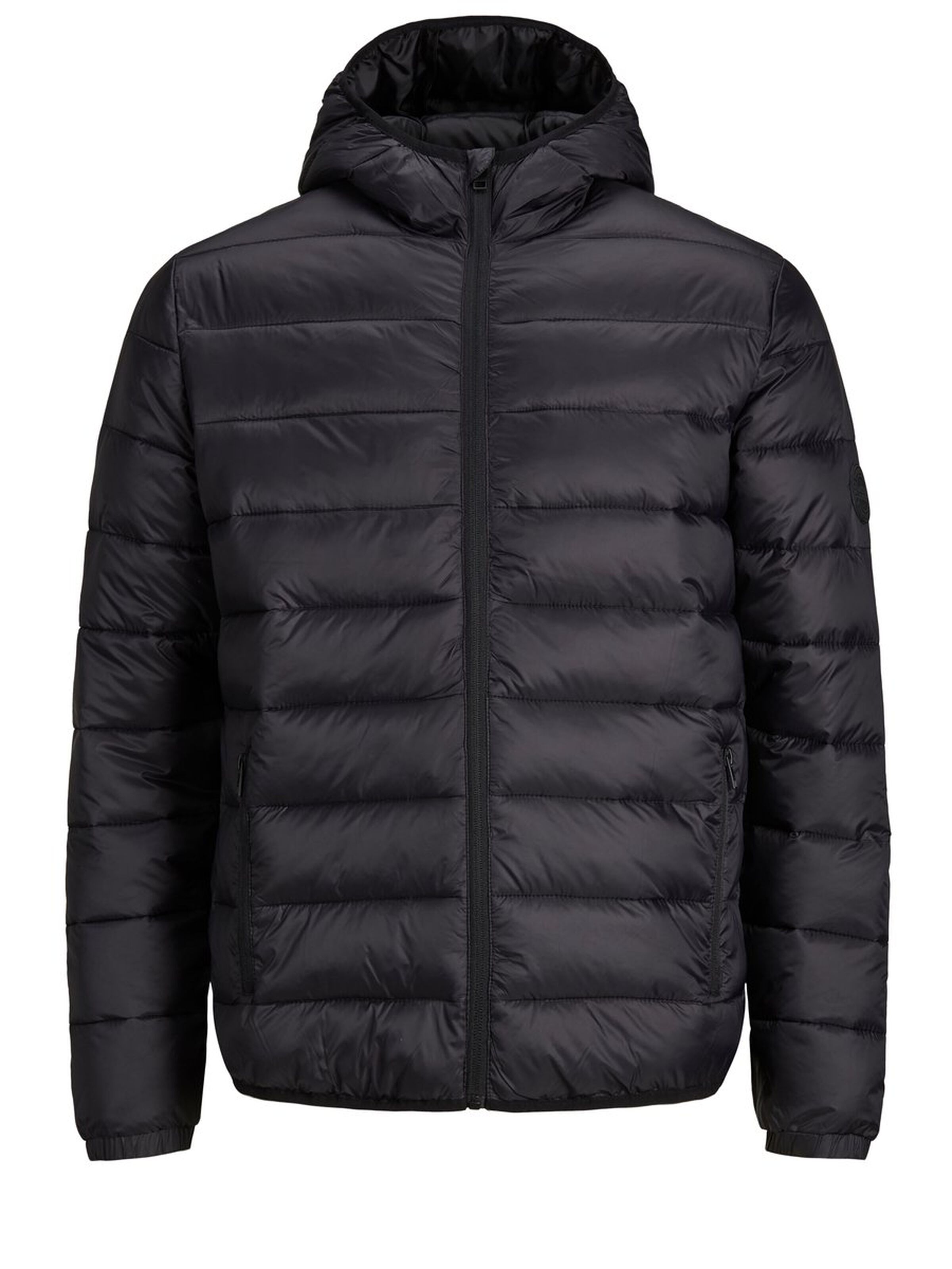 JACK & JONES Mens Quilt Puffer Jacket Lightly Padded Warm Hooded ...