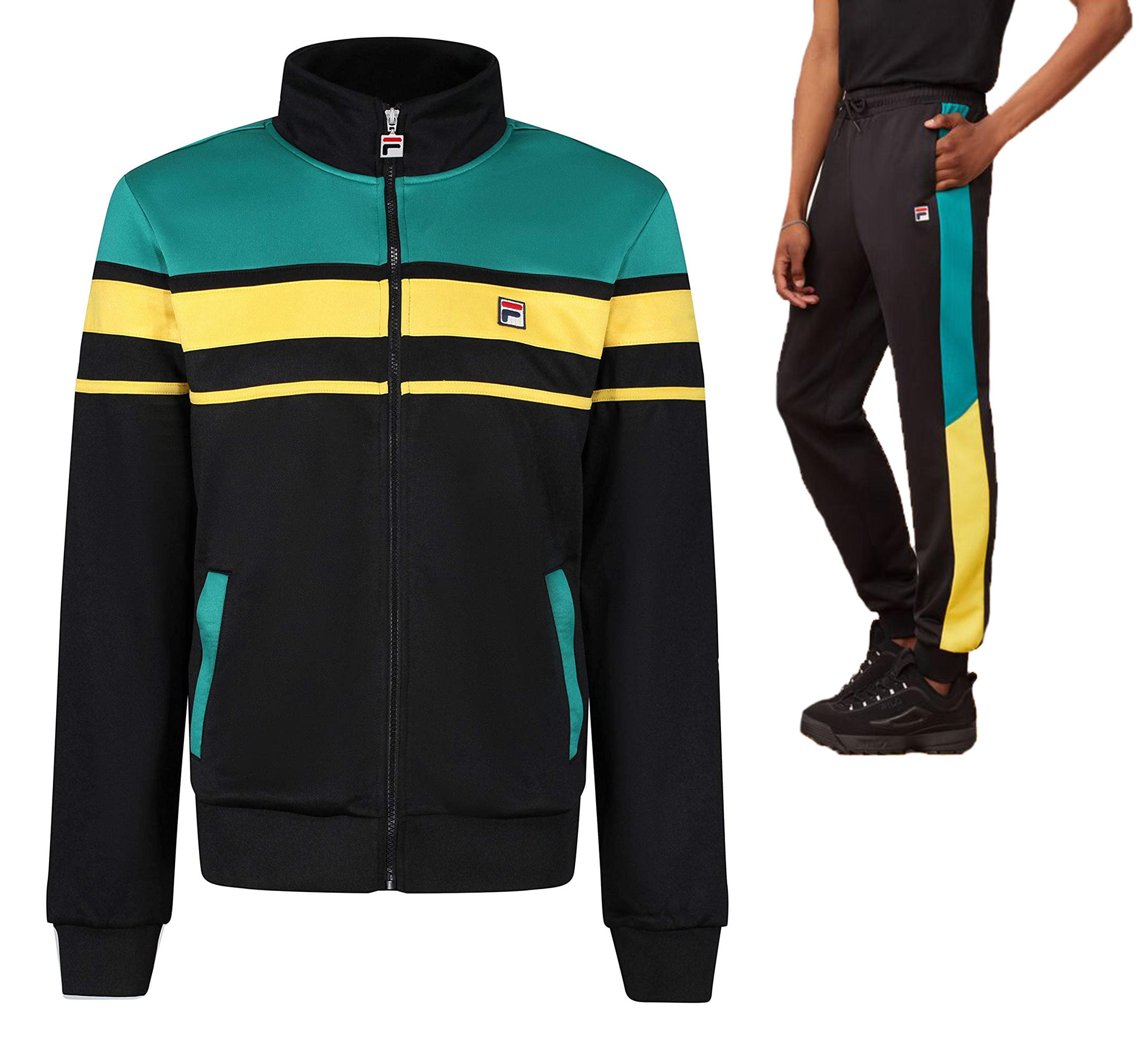 black fila tracksuit