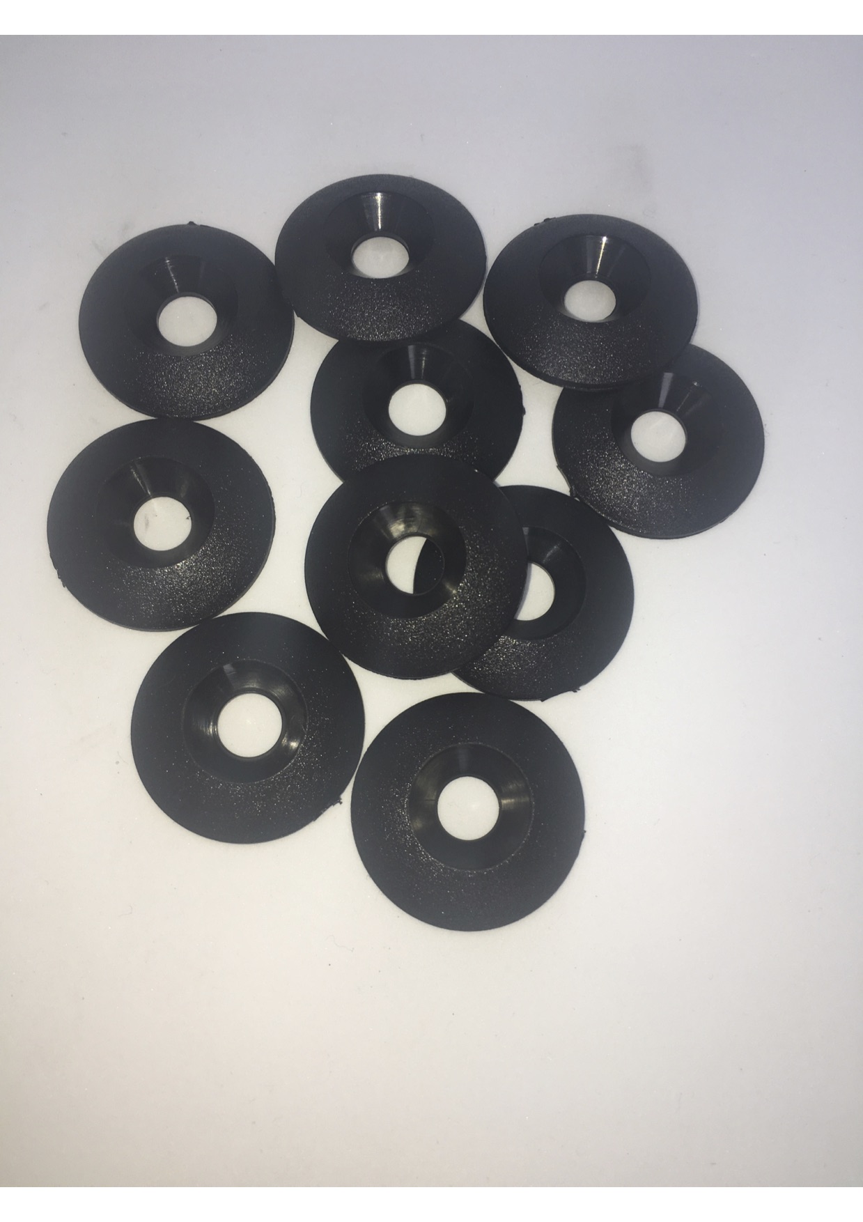 Kart 10 x M8 PLASTIC Countersunk Washer BLACK Brand New Karting Kart