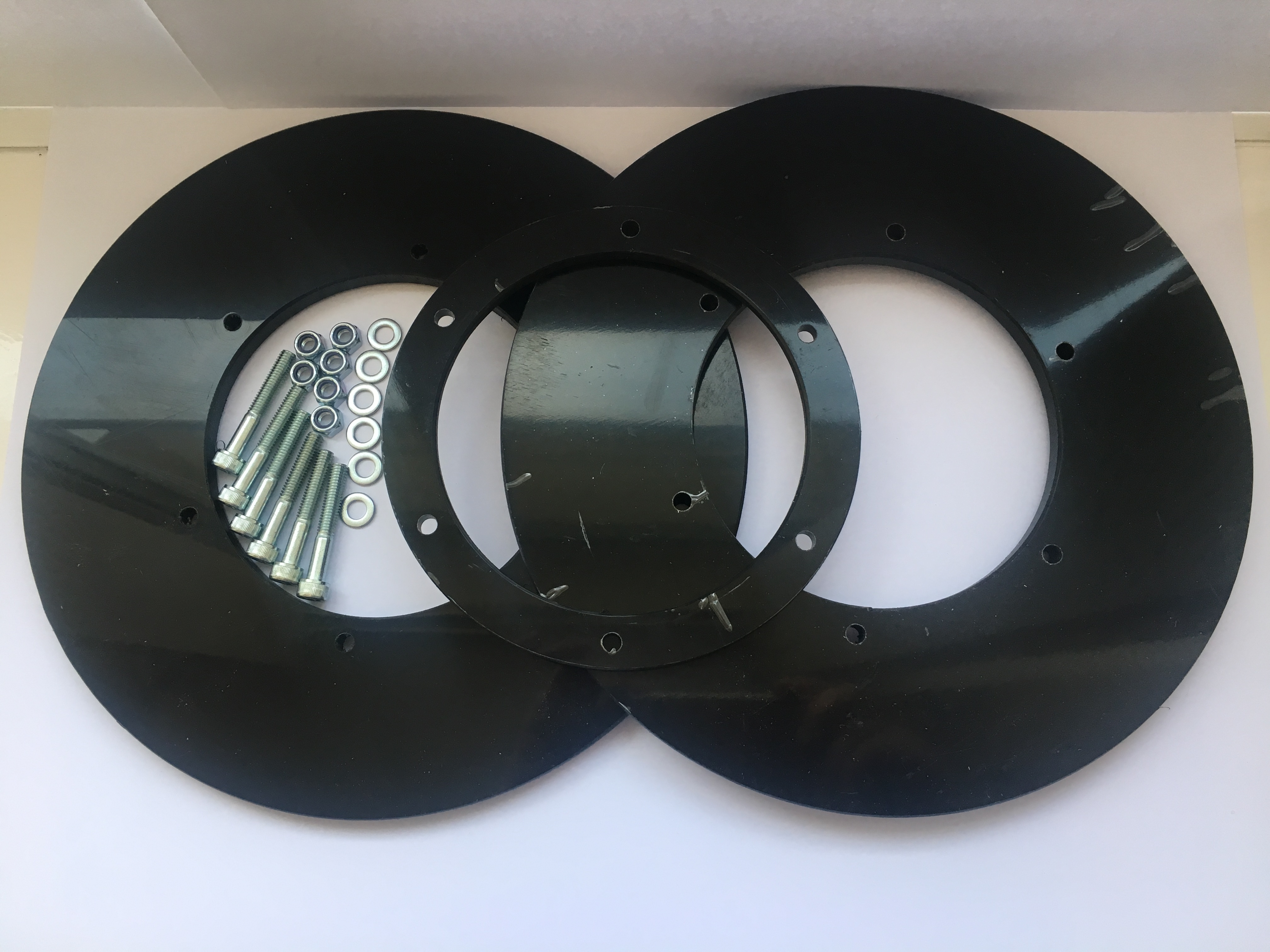 Kart Sprocket Protector Set x TWO, Spacer Ring & Bolt Set 225mm KPUK eBay