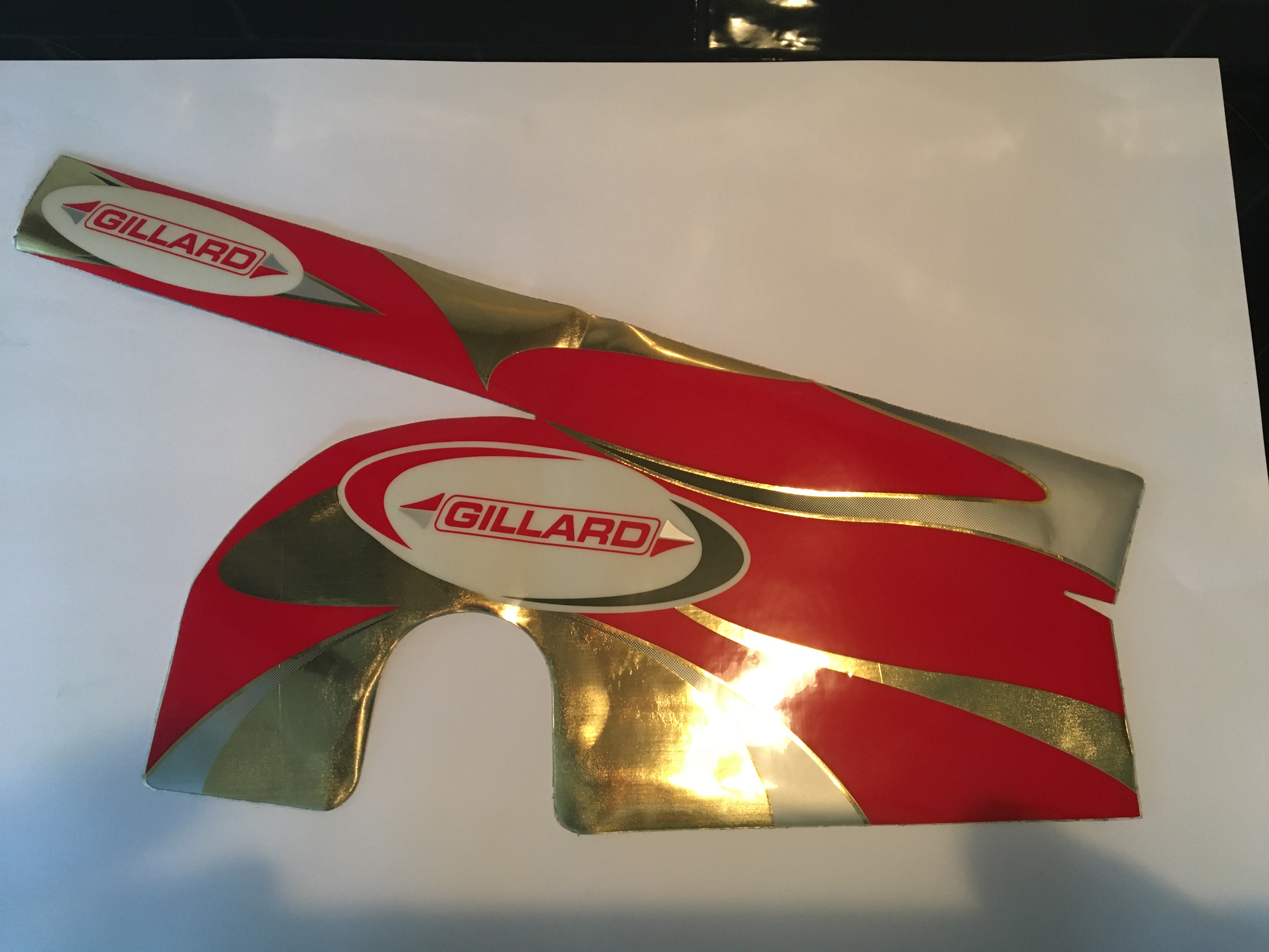 Gillard Kart Chain Guard Sticker Kit Genuine Item Brand New Kart Parts