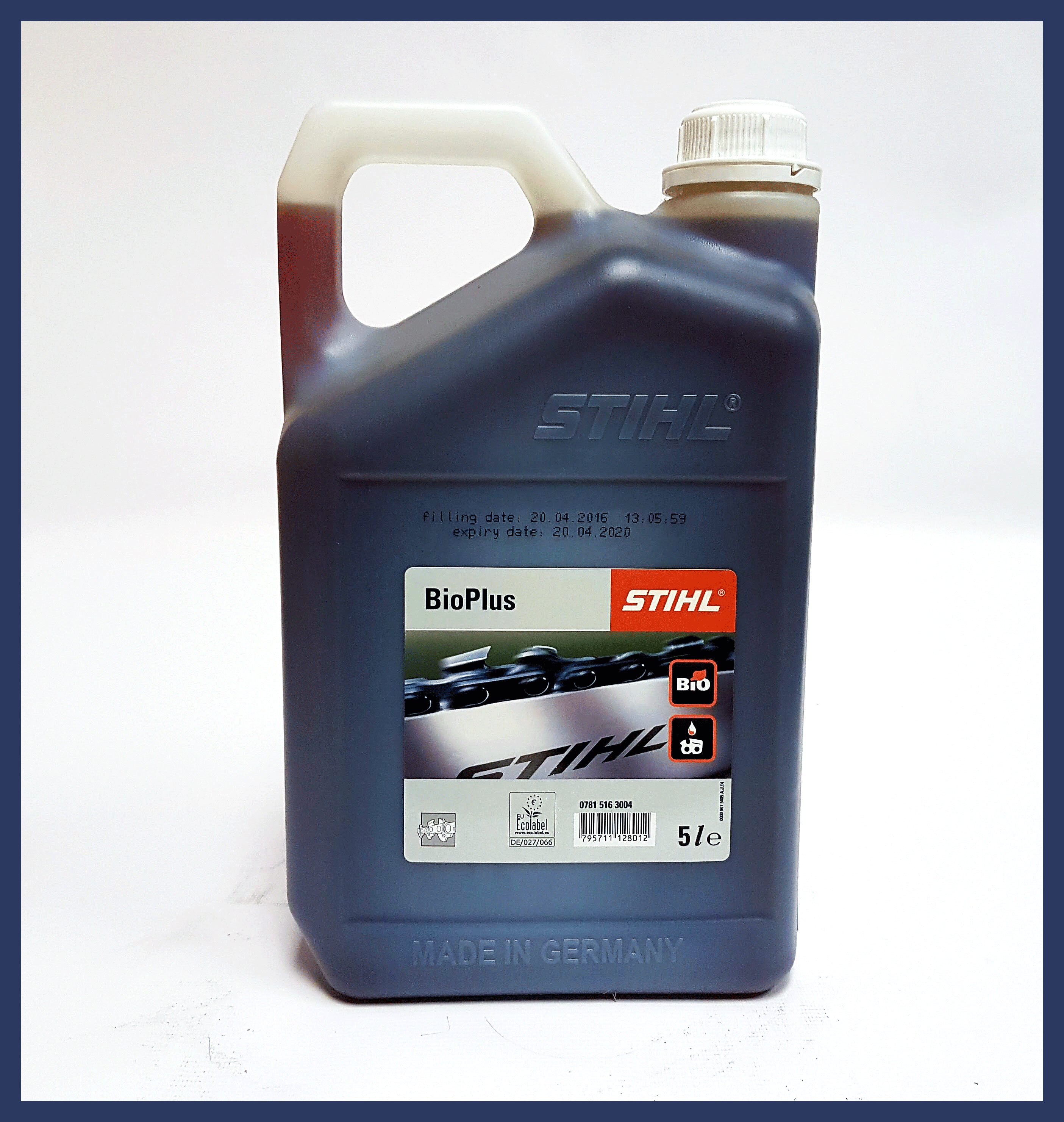 STIHL BIODEGRADABLE CHAIN SAW OIL 5LT QUALITY STIHL BIOPLUS LUBRICANT