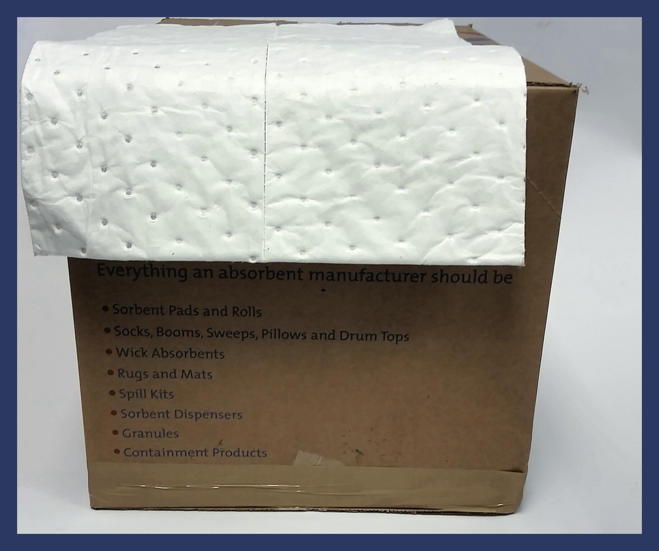 OIL, FUEL, ABSORBENT PADS BOX 100 OIL SOAK OIL DRY OIL CLEAN
