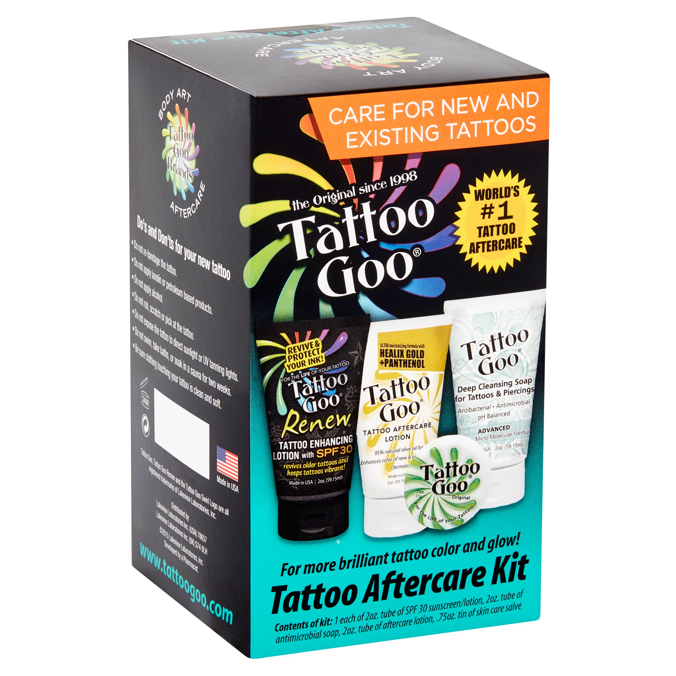 Tattoo Goo Aftercare Kit 4 In 1 Best Healing And Protection Lotion