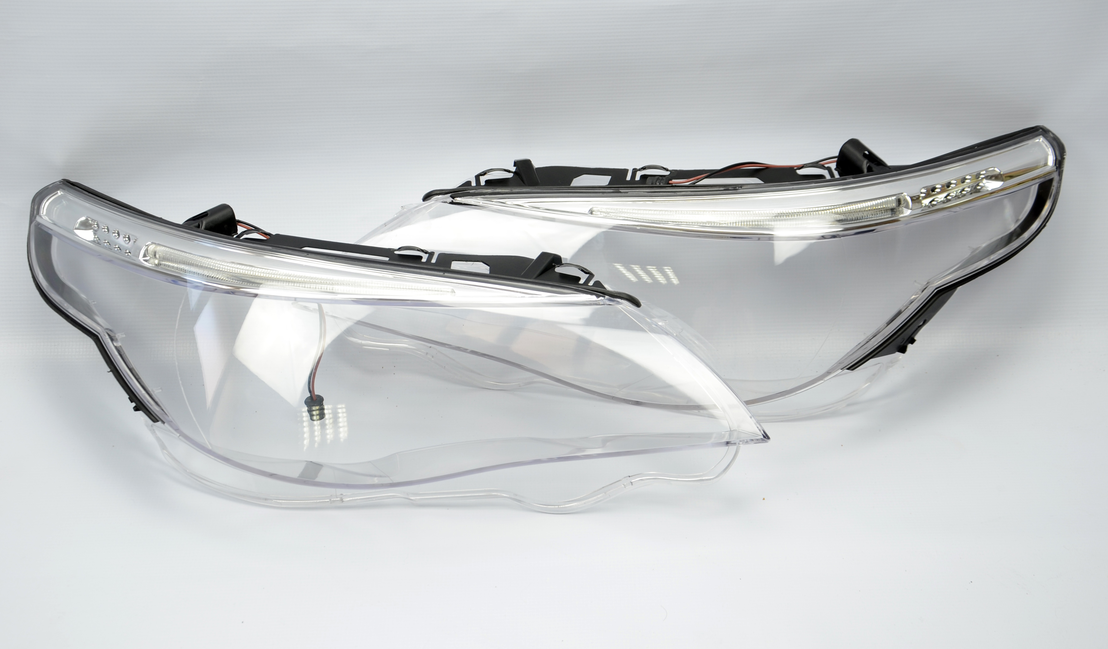 BMW E60 E61 04-07 M5 Saloon Estate Headlights Headlamps Lamp Lens Cover ...