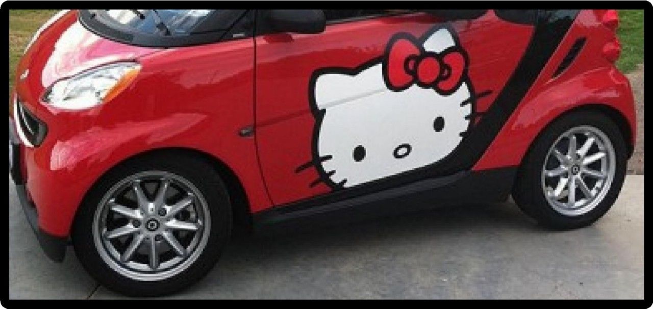 iHELLO KITTY CARi door decals MINI SMART iCARi DECALS eBay