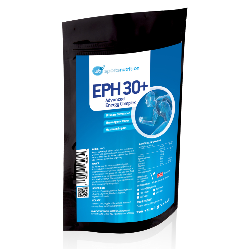 WBP Eph 30+ PreWorkout Energy Boost Weight Loss Support Ephedrine Free
