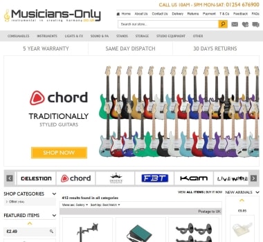 Musicians Only Store