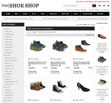 The Online Shoe Shop
