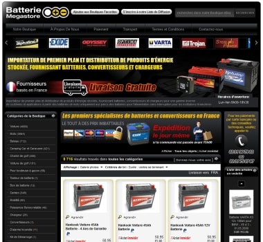 Batterie Megastore